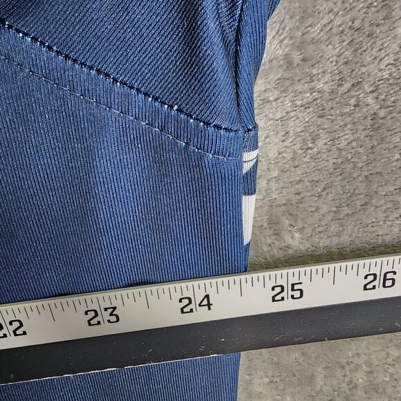 Mens Walter Hogan Polo Shirt Blue Green White Geometric Print Short Sleeve L - Picture 6 of 8